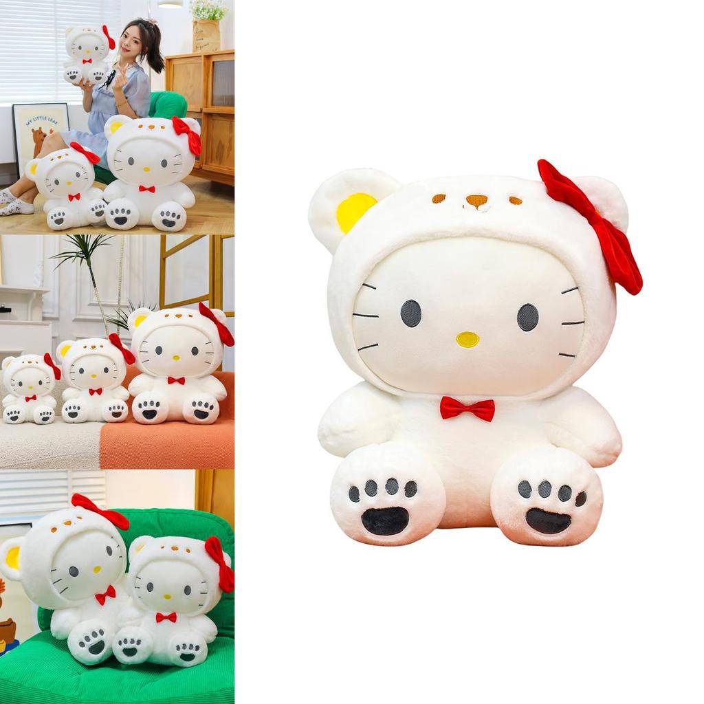 Süßer Hello Kitty Weißer Bär Plüschtier Kinder Spielzeug Für Sammler Und Geschenke