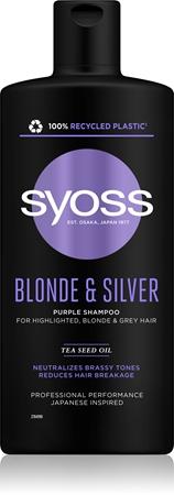 

Syoss Blonde & Silver purple shampoo for blonde and gray hair TU прозрачный