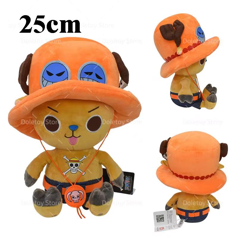 Original One Piece Plüschtier Gear 5 Luffy Sanji Brook Tony Tony Chopper Weiches Kuscheltier Kinder Echtes Anime-Geschenk