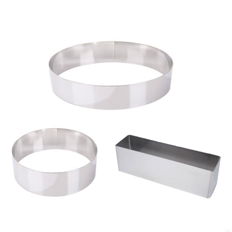 Stainless Steels Cake Rings Mousse Cake Baking Mold Dessert Rings Pastry Mould X3UC
