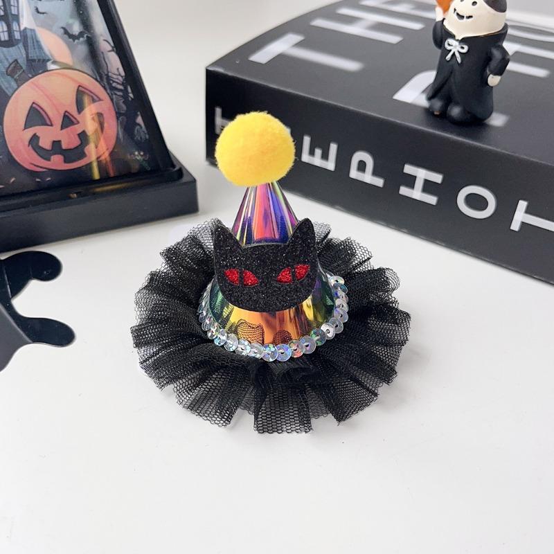 Halloween Funny Pumpkin Ghost Bat Side Clip Top Clip Festive Atmosphere Hair Accessory