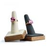 Finger Ring Stand Solid Wood Jewelry Display Props Log Color Ring Holder for Boutique