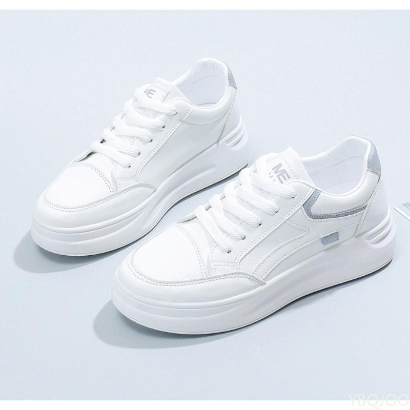 Fashion Outdoor women's walking shoes women's new spring summer simple  comfortable lace up breathable casual sports white shoes