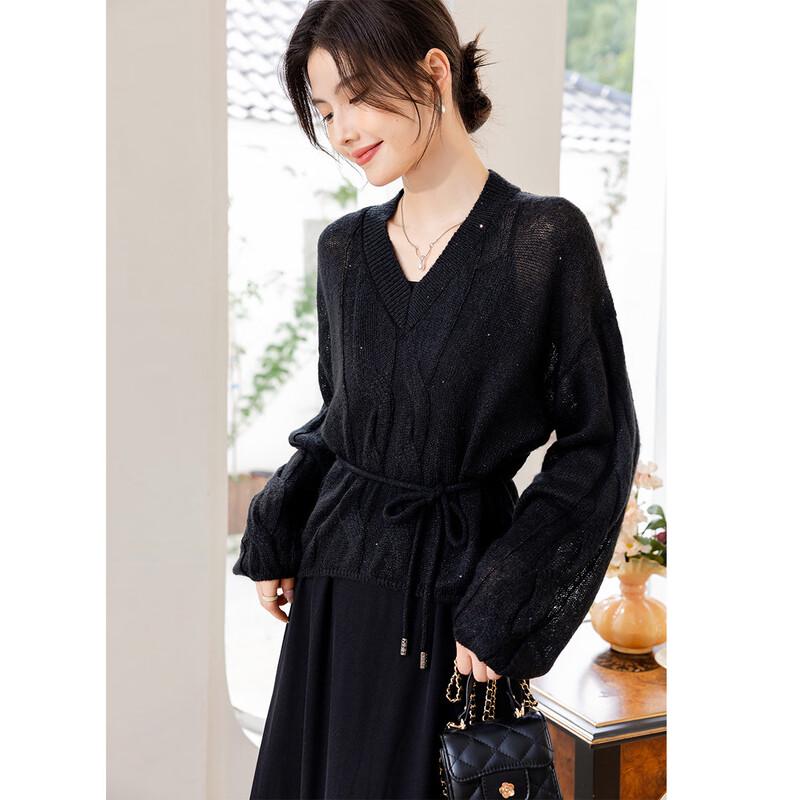 Mocana Women's Long Sleeve Knitted Cardigan & Dress Set