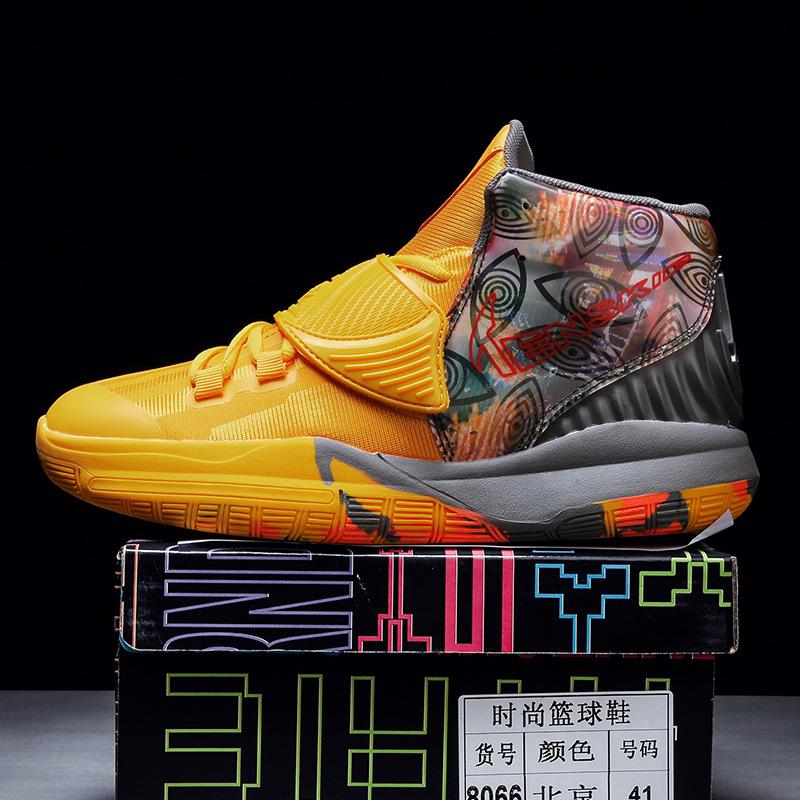 

2025 летняя новая спортивная обувь дышащая сетчатая баскетбольная обувь белые амортизирующие высокие ботинки студенческая игровая обувь 34