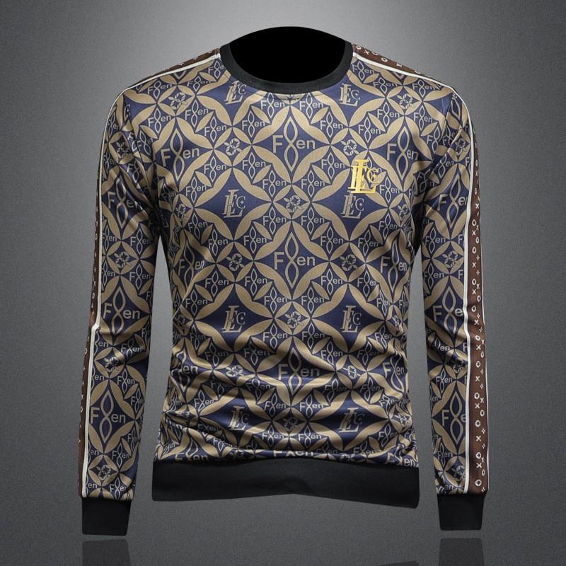 Mens Slim Fit Crewneck Sweatshirt Casual
