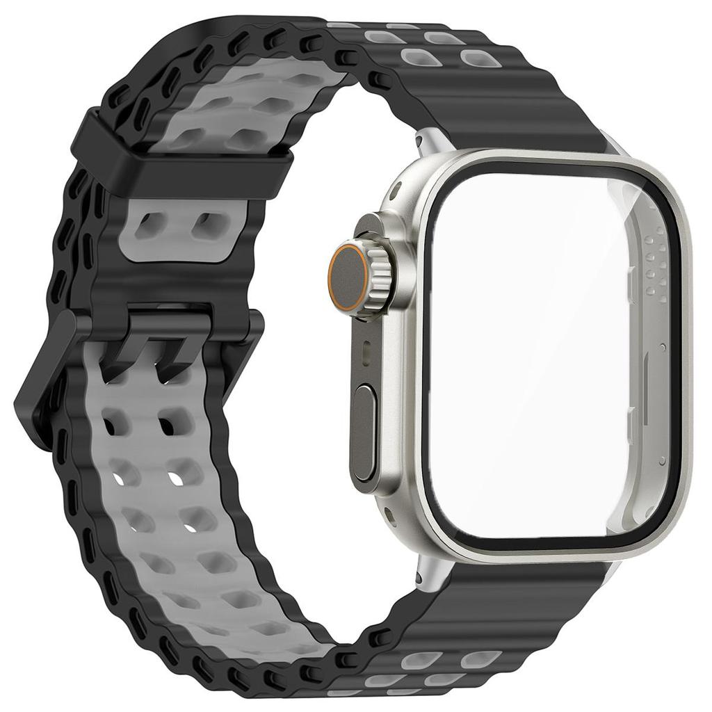 Marine Strap+PC Case for Huawei Watch Fit4 4 Pro Two-tone Strap Ghange To Ultra Cover for Huawei Fit 3 Smartwatch Accessories