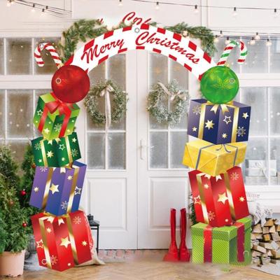 Holiday Banners Flags For Christmas Decorations School Yard Party Quick Installation Ornament For Garden And Patio X3UC