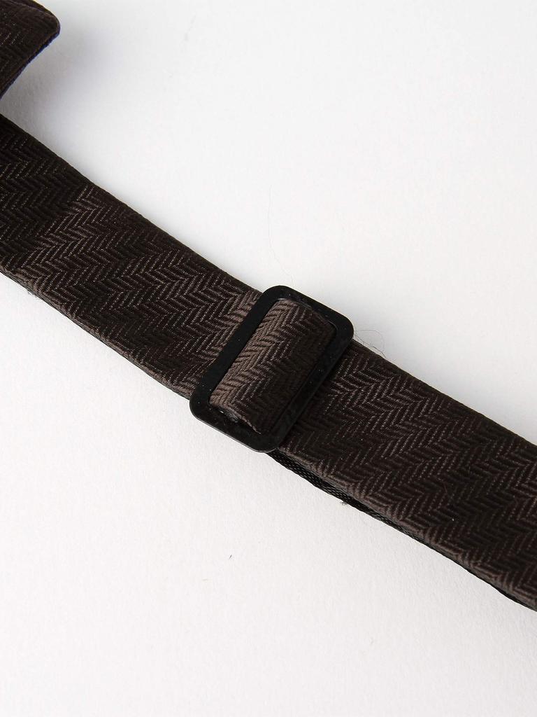 [UNITED ARROWS Green Label Relaxing] Mini Herringbone Solid Bow Tie 31346992178 0700 SILVER(07) FREE