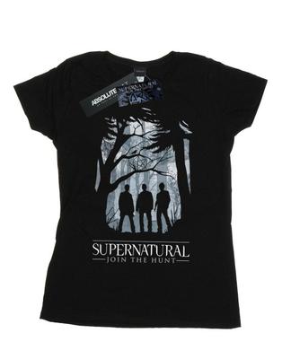 Womens/Ladies Group Outline Cotton T-Shirt