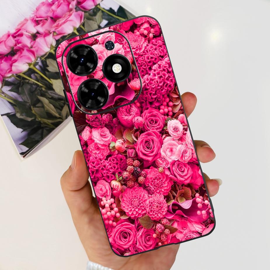 For Infinix Smart 8 Case X6525 Luxury Popular Painted Cover Matte Phone Case For Infinix Smart 8 Smart8 Soft Fundas 6.6'' Bumper