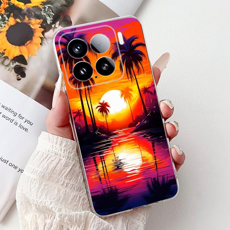 For Xiaomi Mi 15 Pro 5G Case New Fashion Painted Cover Soft Silicone Slim Phone Case For Xiaomi 15 Pro Mi15 5G Back Cover Fundas