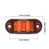 2PCS LED Car Side Marker Lamp Red Yellow White For Trailer Truck Caravan Side Clearance Marker Lamp Warning Lights12V- 24V