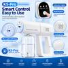 K5-Pro Nano Disinfection Spray Gun with Blue Light Atomization, 2-Speed, 380ml, USB Rechargeable