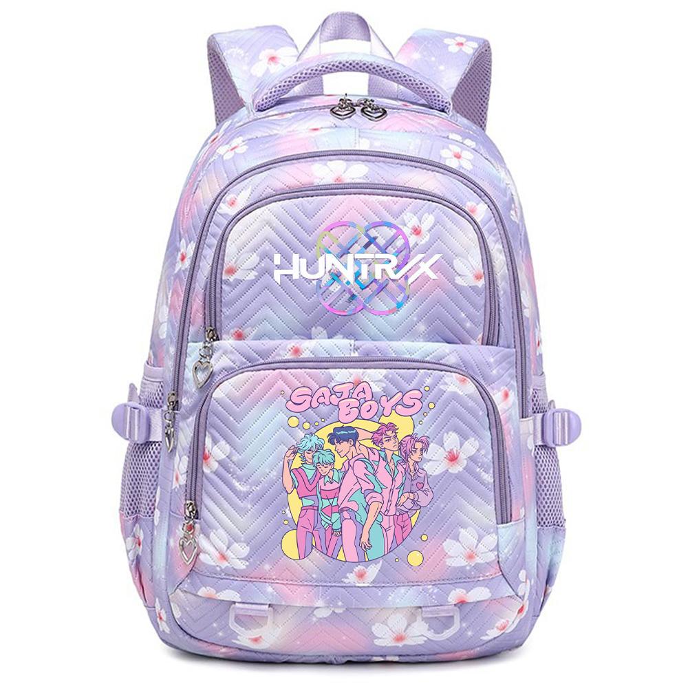 Zaino Carino Stampato K-Pop Zaino per Studente Adolescente per Ragazzo Ragazza Borsa da Scuola Regalo per Bambino Donna Grande Capacità Impermeabile Borsa da Viaggio Mochila