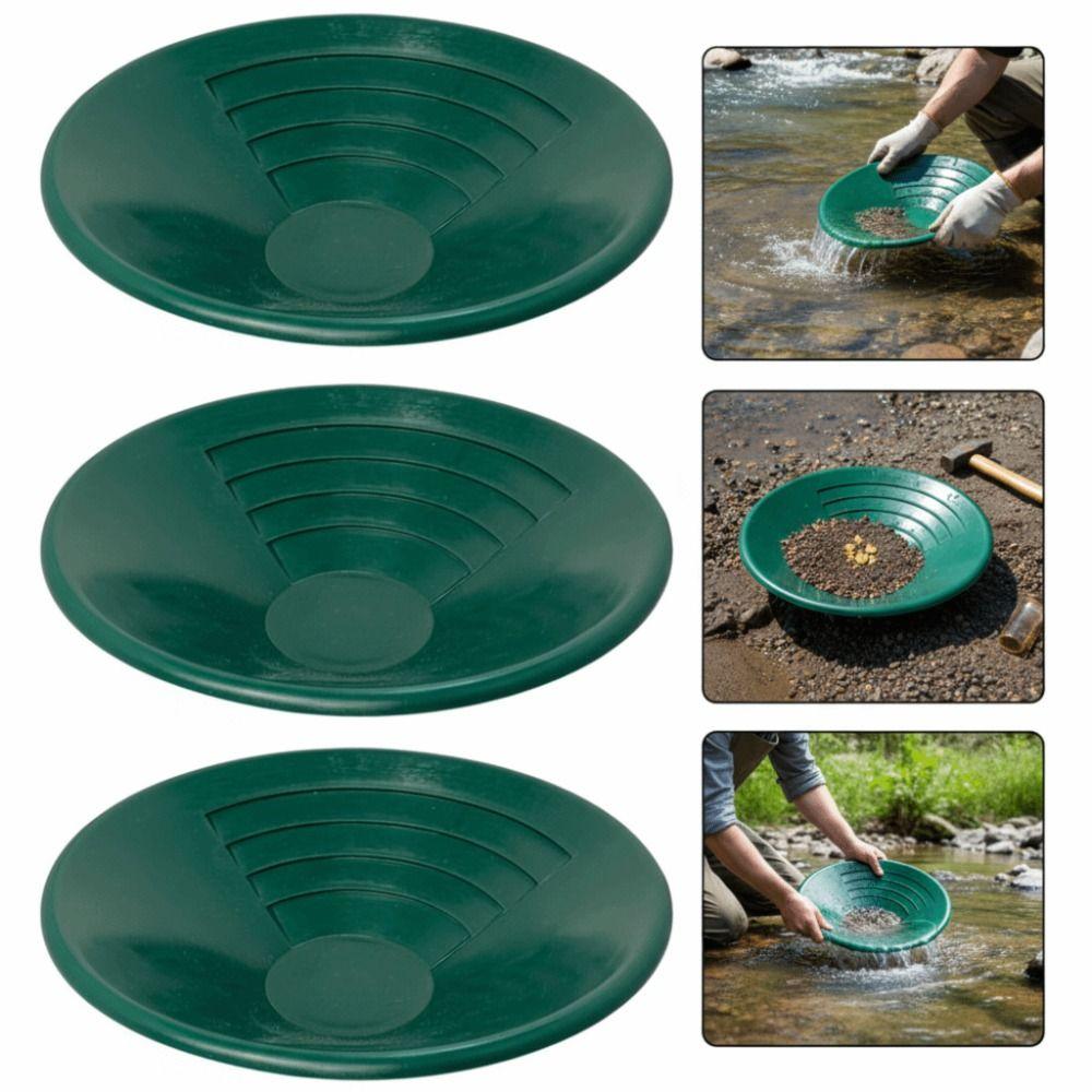 Grüne Farbe Gold Siebklassifikator 10-Zoll Goldwaschpfanne Werkzeug Mineraltrennung