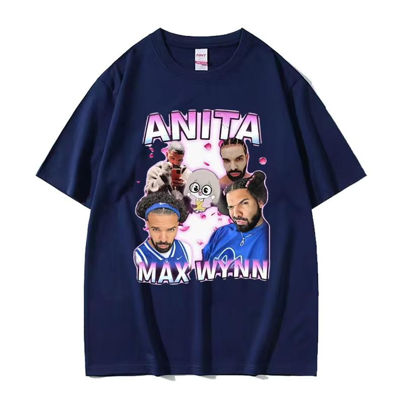 Anita Max Wynn Drake Funny Meme Graphic Tshirts Unisex Womens Vintage Hip Hop Style Tshirt 100 Cotton Short Sleeve T Shirt Tops