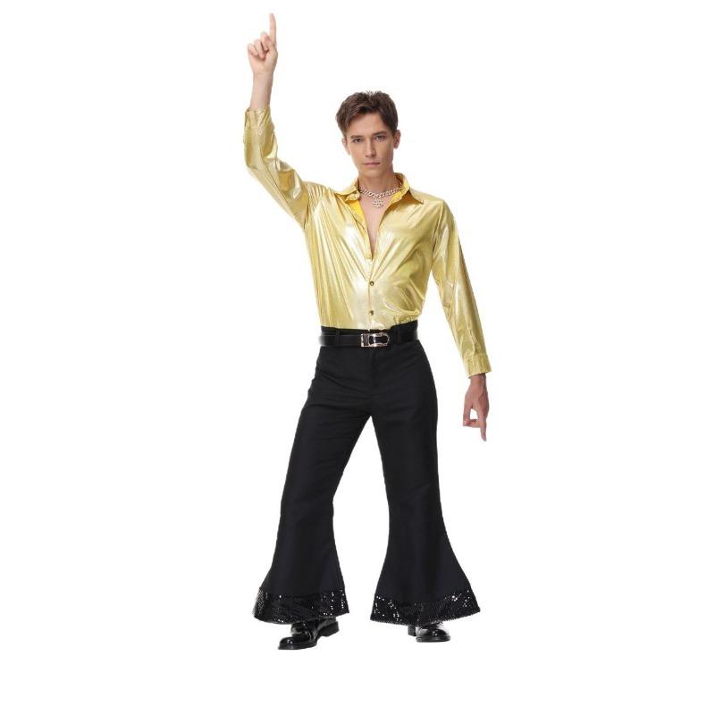 Halloween Couple Suit Vintage Disco Costume 80 Hip Hop Singer Stage Dress