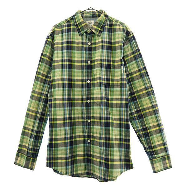 

Mr.GENTLEMAN check Long sleeve Button down shirt M Green system Men s Used