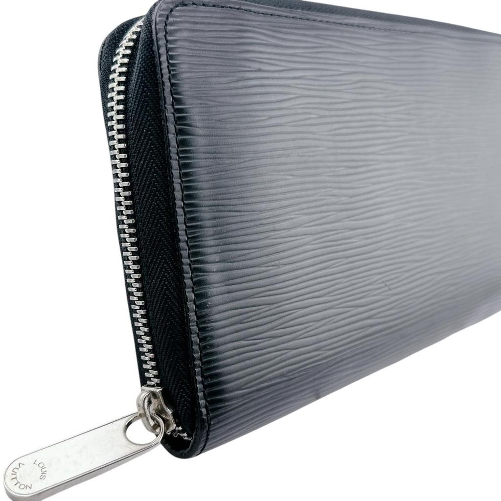 LOUIS VUITTON Epi Zippy Organizer Long Wallet purse Epi Leather Noir mens M63852 Used