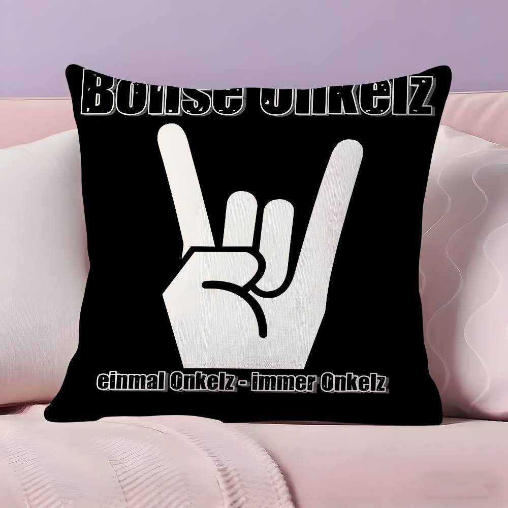 Band B-Bohse O-Onkelz Kissenbezug Ultraweicher Hautfreundlicher Stoff Wolkenähnlicher Komfort & Verdeckter Reißverschluss
