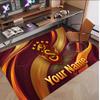 Personalized Crystal Velvet Carpet Galatasaray FC Pattern Non Slip Floor Rug