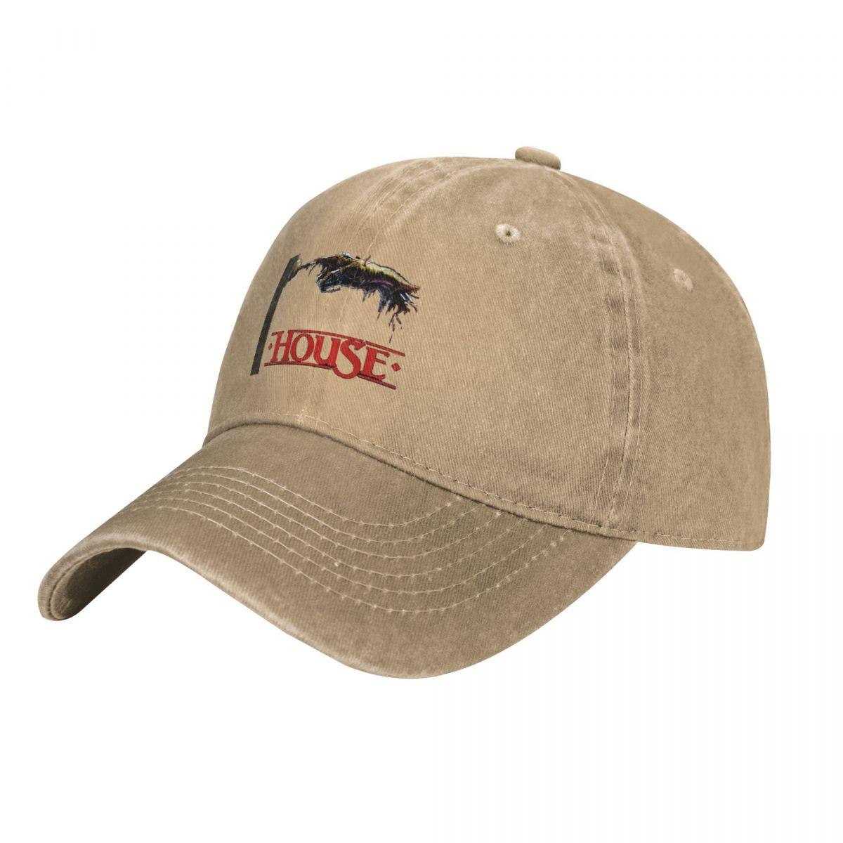 

House Horror Classic Cowboy Hat Golf Hat Unisex Hat Unisex Luxury Kids Beach Bag Unisexs Caps Womens