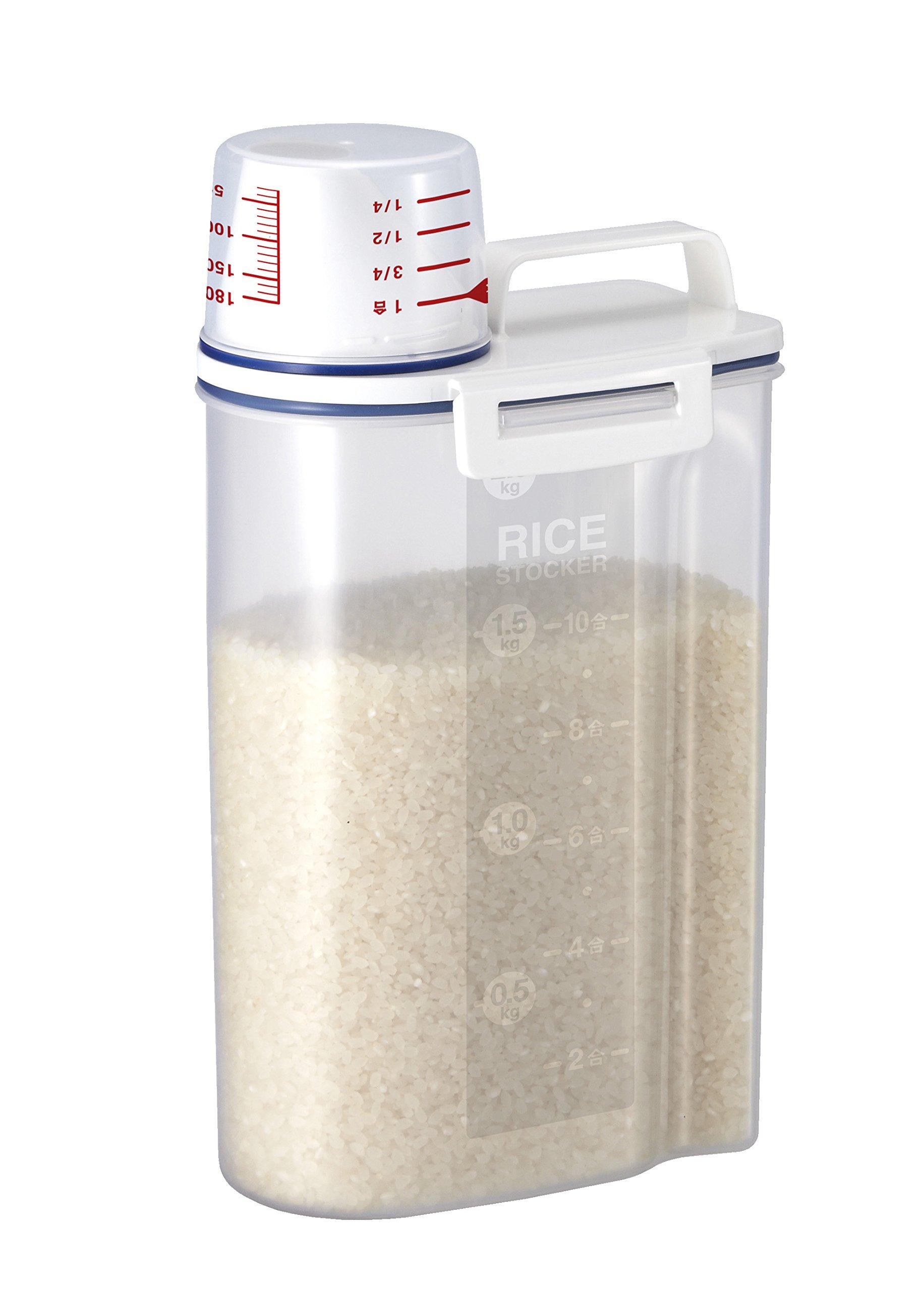 

Asbel Rice Tightly Airtight Rice Refrigerator Maintains Freshness A7509 Pot, Sealed, Pot, Storage, 2kg, White,
