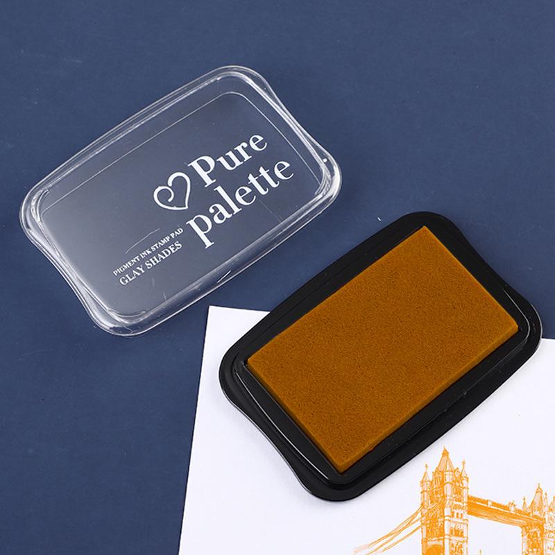 Retro Buntes Stempelkissen-Set: Großes DIY Fingerfarben- & Stempelkissen mit 12 optionalen Farben