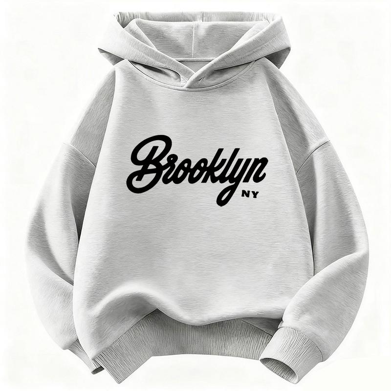 Streetwear Brooklyn Letter Printed Fashion Hoodie Kids Children's Sweatshirt Hoody Casual Hoodies for Boys Girls Clothes