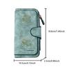 1pc Plant Bird Butterfly Long Zipper Wallet, Large Capacity Card Holder, Unisex Clutch Bag, Fashionable Zipper Coin Purse, Suitable for Daily Use, A