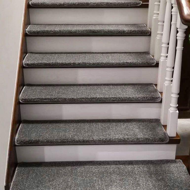 Thickened Solid Color Self-Adhesive Stair Mats - Full Coverage, No Glue Needed Thickened Khaki