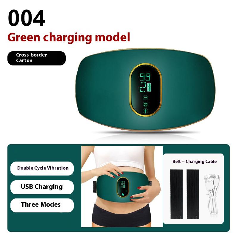 Vibrating Massage Belt - Portable, Rechargeable Home Fitness Equipment with High-Frequency Oscillation for Waist & Core