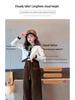 Girls' Fleece-Lined Wide-Leg Pants: 2025 Autumn/Winter Casual Straight-Leg for Kids