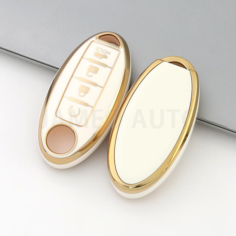 Anti-Scratch TPU Car Key Case For Nissan Sentra Leaf Rogue Sunny Versa Patrol X-Trail Qashqai GT-R Kicks Key Cover for Infiniti