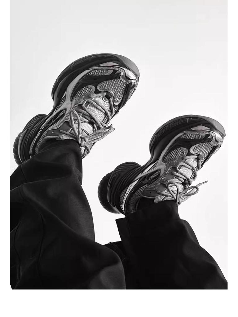 Tan Jianci Skorpion Dad Shoes: Trendige schwarze Sportschuhe mit dicker Sohle für Männer & Frauen 2025