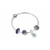 Interstellar Series Fantasy Snowflake 925 Silver Synthetic Cubic Zirconia Bracelet Set Women's ZT0869
