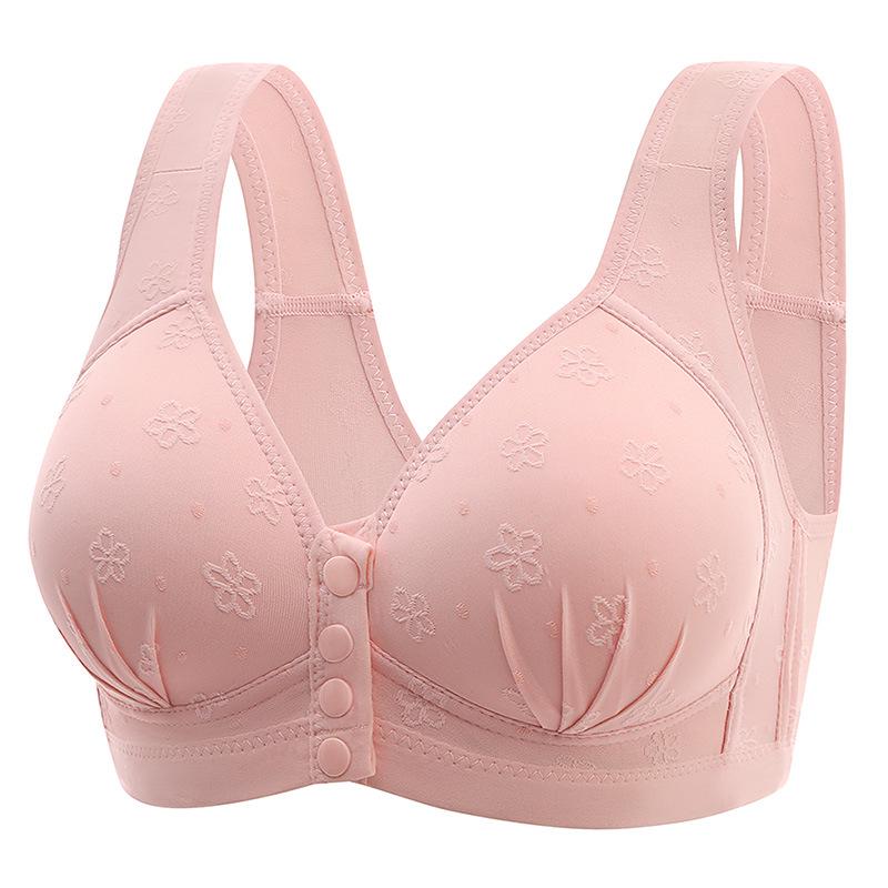 Plus Size Front Closure Wireless Push-Up Seamless Tank-Style Back Women's Underwear