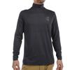 Admiral Golf ADMA476 Classic Big Rampant Black Fleece-Lined High-Neck Shirt, Men's,