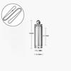 Titanium Alloy Survival Pill Box Mini Waterproof Seal Capsule Container EDC Storage Tank Travel Outdoor Tools with Necklace