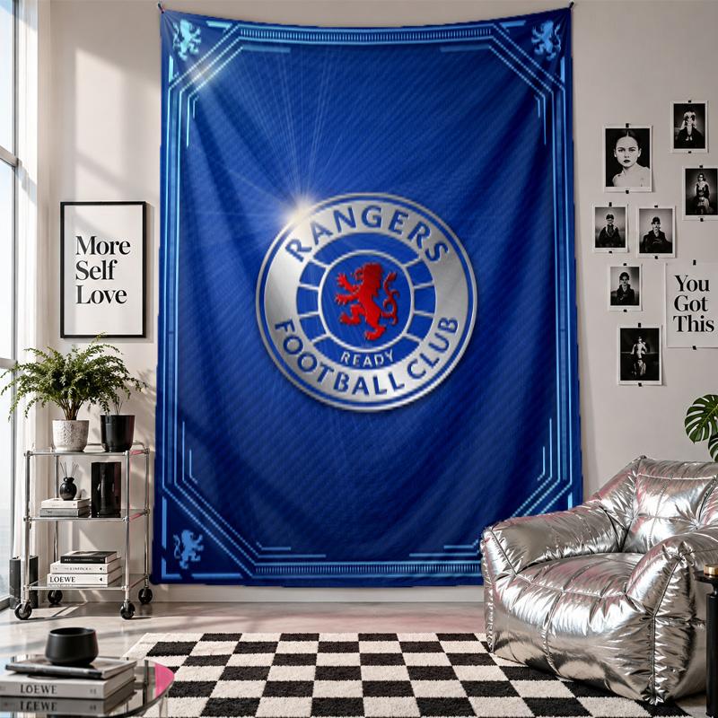 Rangers FC Wall Tapestry Home Decor Wall Hanging Cloth for Bedroom Living Room Background