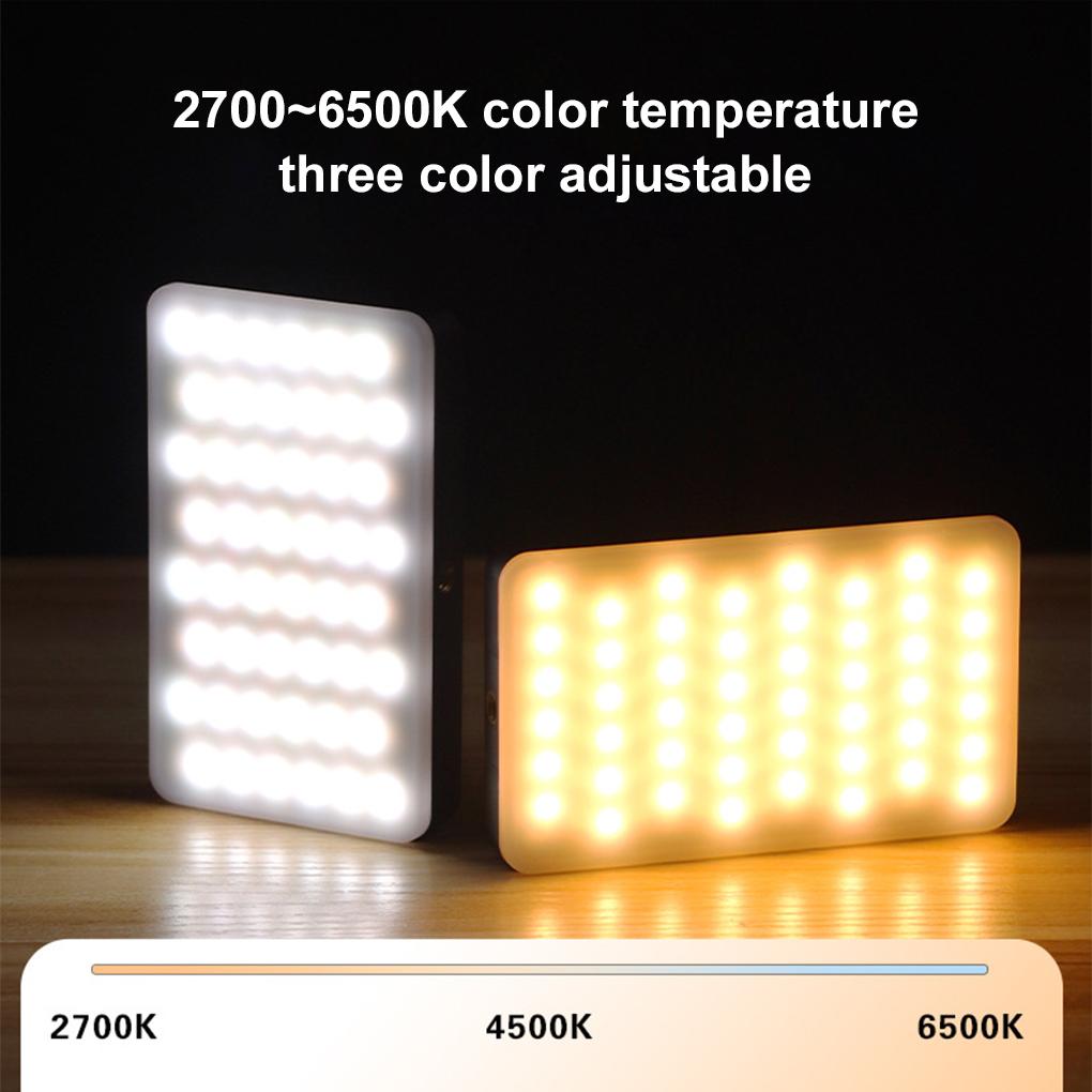 Bærbar Trefarget Fylllys For selfies Mobiltelefon Direktestrømming Skjønnhetsbelysning RGB Fullfarge Speilreflekskamera Fotografering