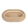 Sisal Cat Scratching Bed with Ball Interactive Ball Round Oval Rest and Scratch Pad Bowl for Home