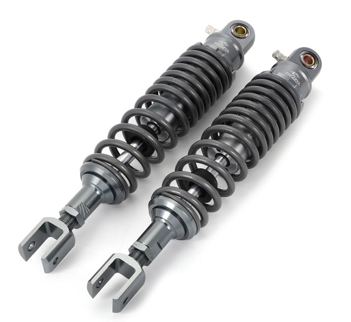 320mm CNC Aluminum Rear Suspension Kit for Yamaha Majesty 125, Cygnus X, BW'S, Universal Rear Suspension (Silver)