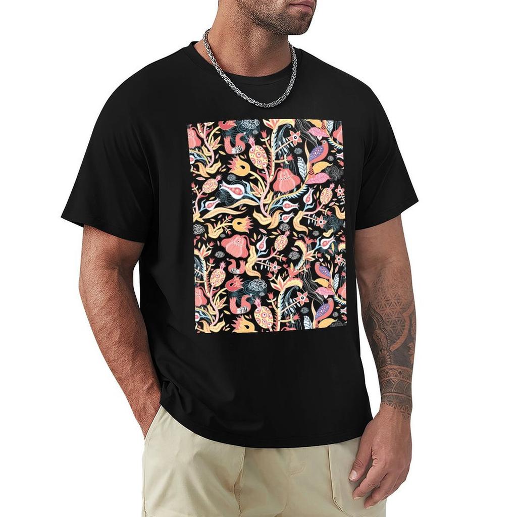 Tropical Pattern TShirt essential t shirt man clothes anime shirt mens tall t shirts