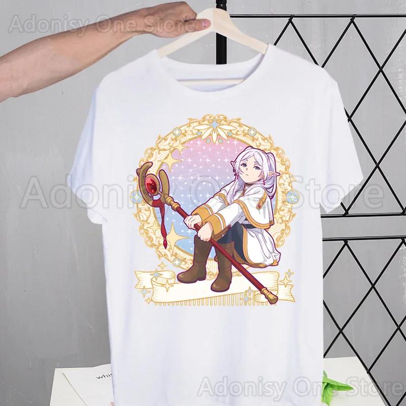 Frieden Harajuku Damski T-shirt z Nadrukiem Neutralny T-shirt z Krótkim Rękawem Casualowy T-shirt Damska Odzież Uliczna Top