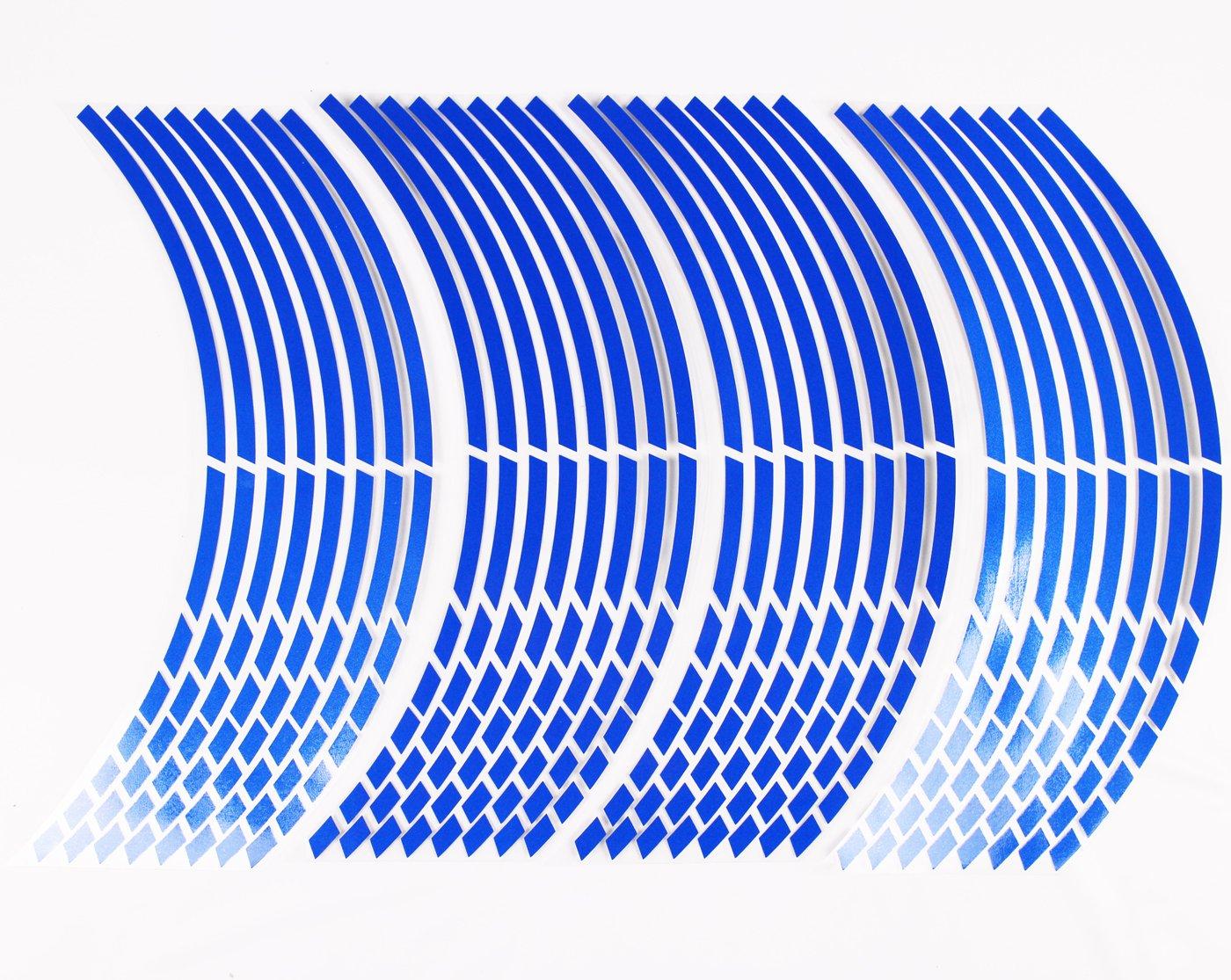 

HIROMARUjp Светоотражающая наклейка на обод 17 18 8 мм 2 мотоцикла 4 колеса резка синяя синий