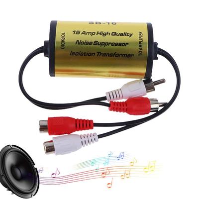 Izolátor šumu pro autoaudio audio zesilovač automobilový filtr šumu eliminátor brumu audio potlačovač šumu reduktor izolátor zemní smyčky
