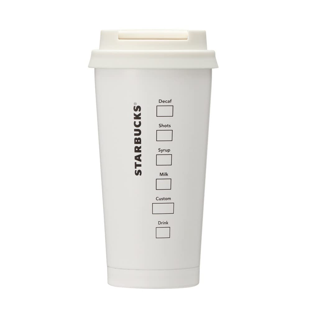 Starbucks Stainless Steel ToGo Logo Tumbler, Matte White, 350ml