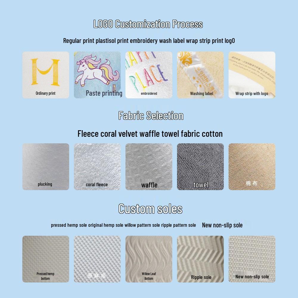 Star Hotel Comfortable Non-Slip Slippers for Guest Accommodation